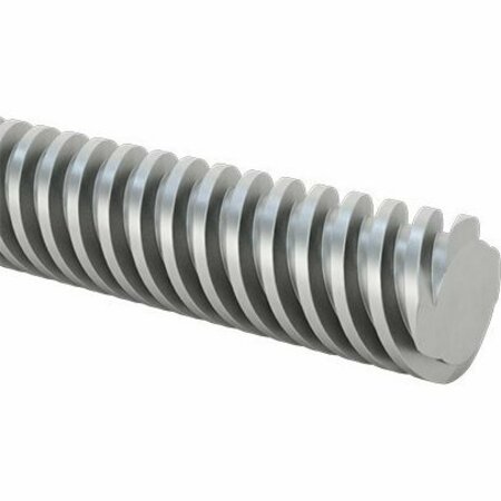 BSC PREFERRED Fast-Travel Ultra-Precision Lead Screw 304 Stainless Steel M20 x 5 mm Thread 1000 mm Long 2391N36